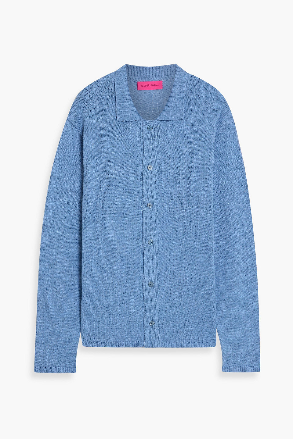 the elder statesman - nora lite cotton overshirt - blue - l