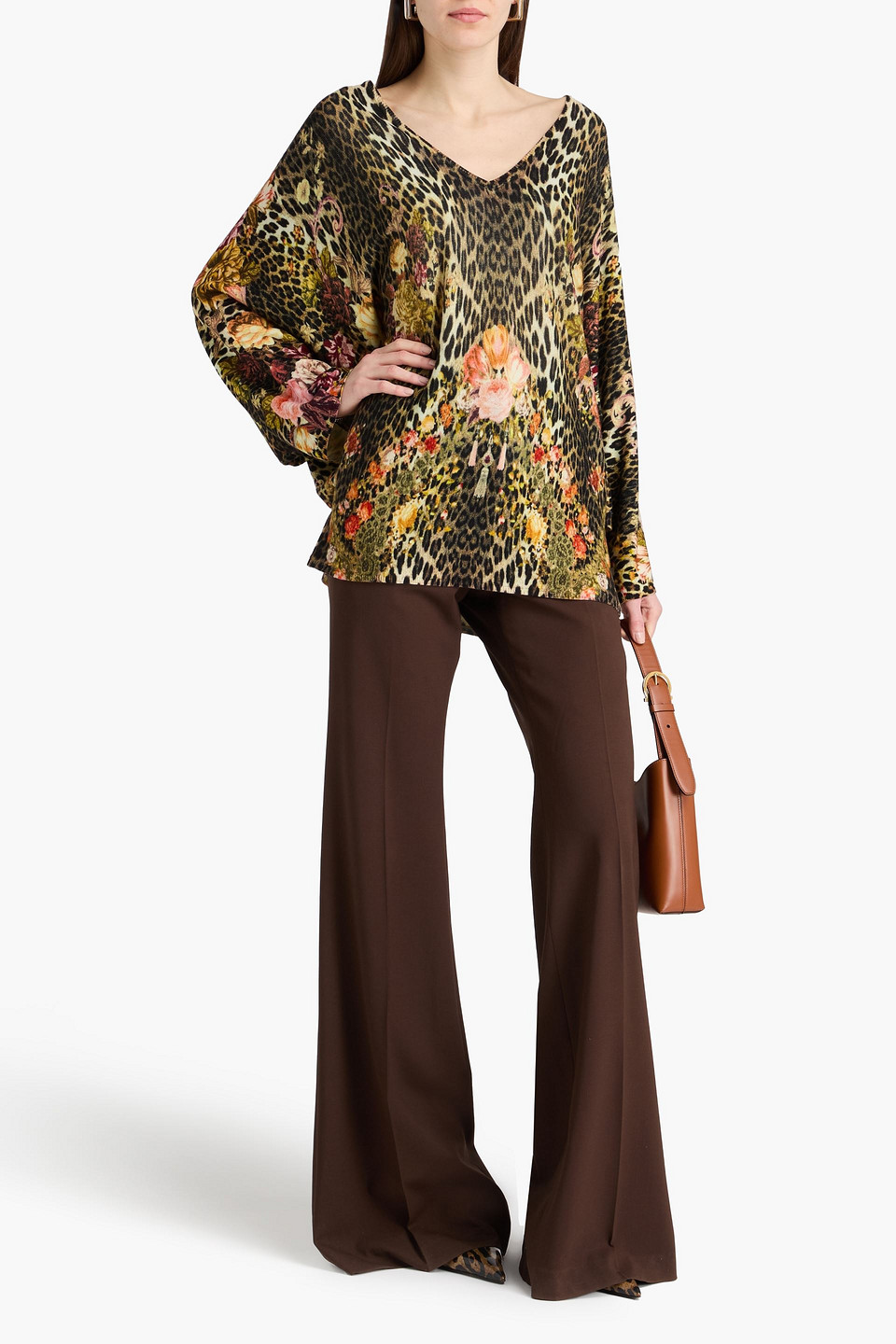  Camilla - Printed Wool Sweater - Animal Print - Xs/s 