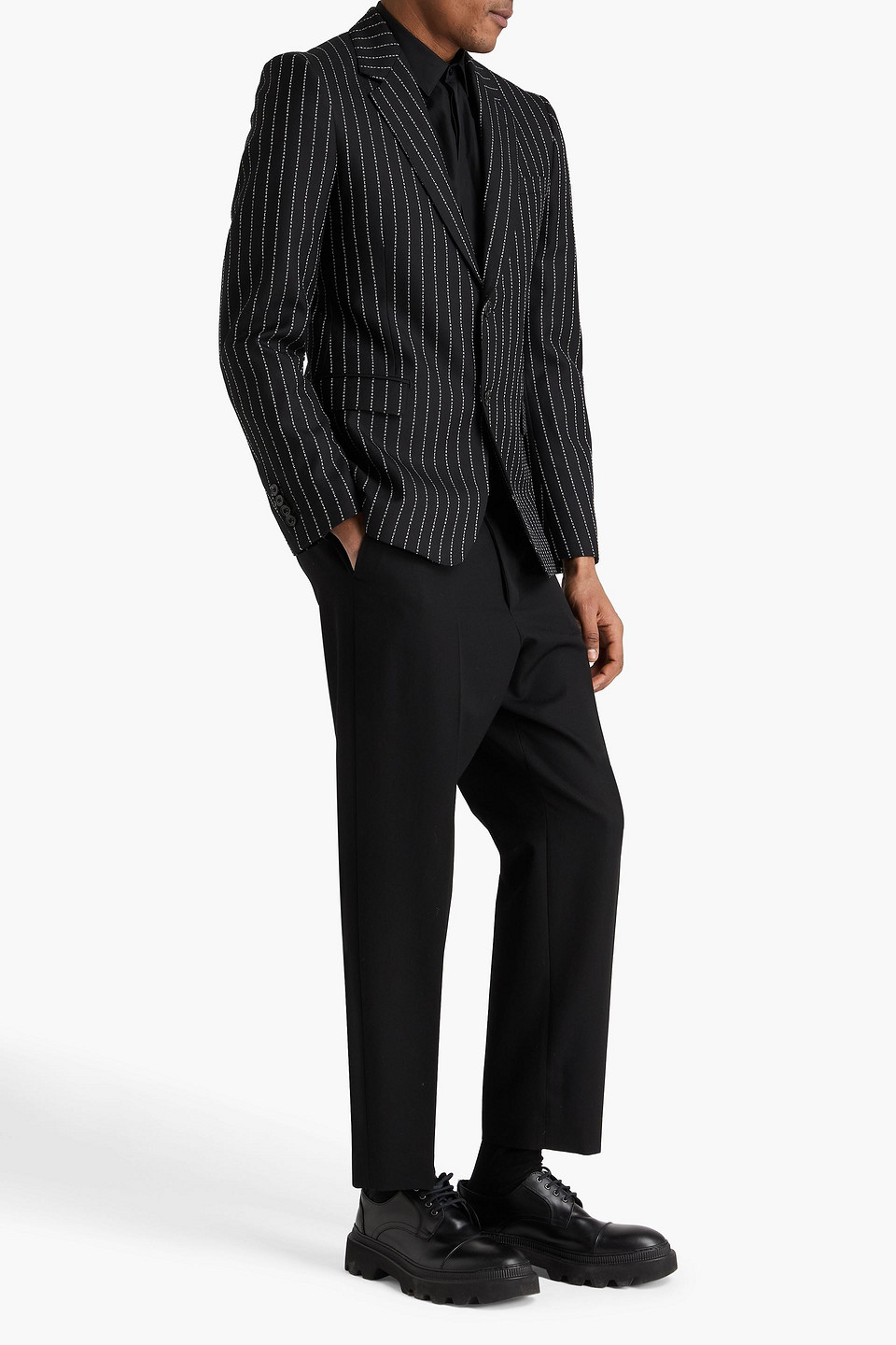  Mcqueen - Printed Wool-twill Blazer - Schwarz - It 46 