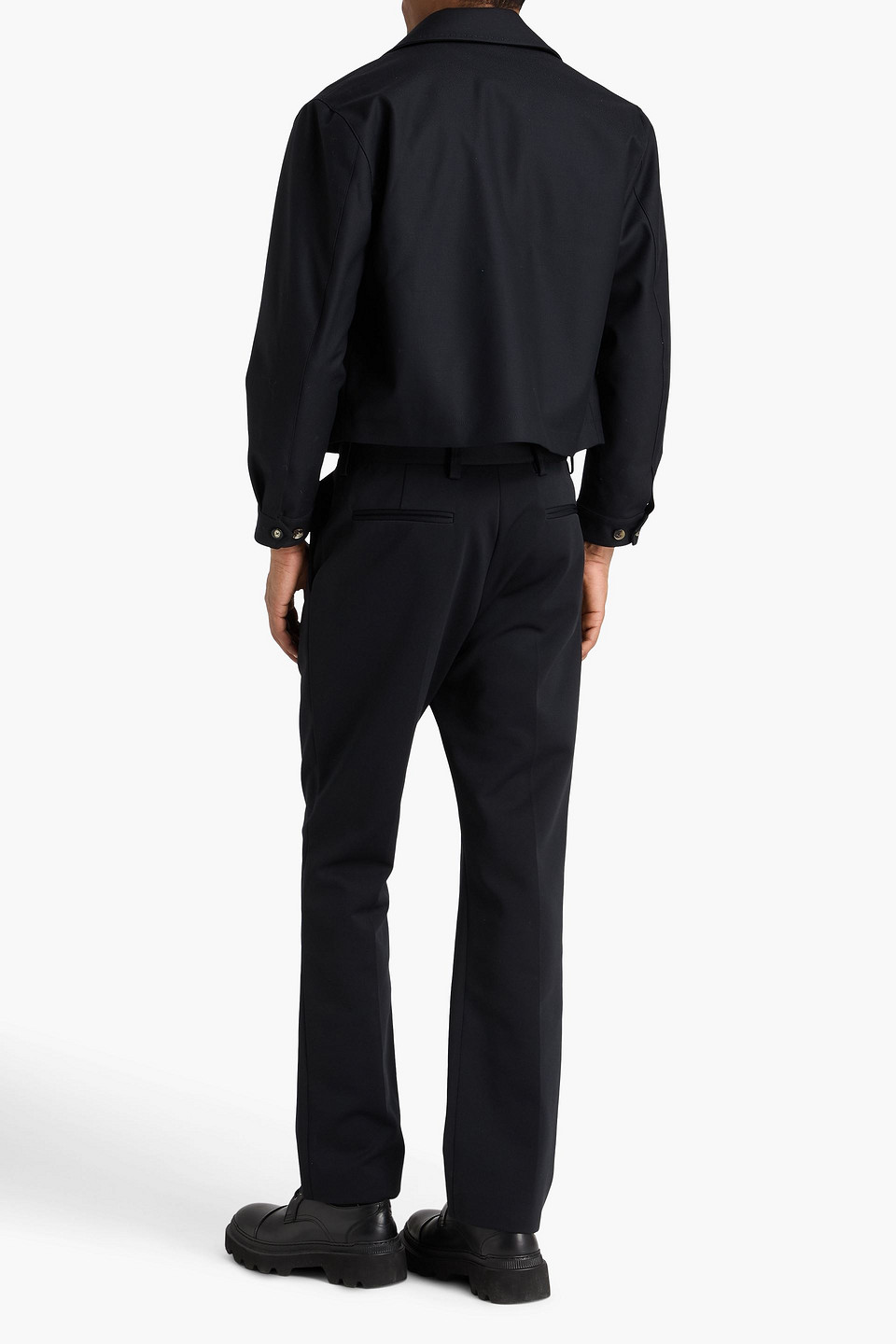  Second / Layer - Jacke Aus Woll-twill - Schwarz - It 48 