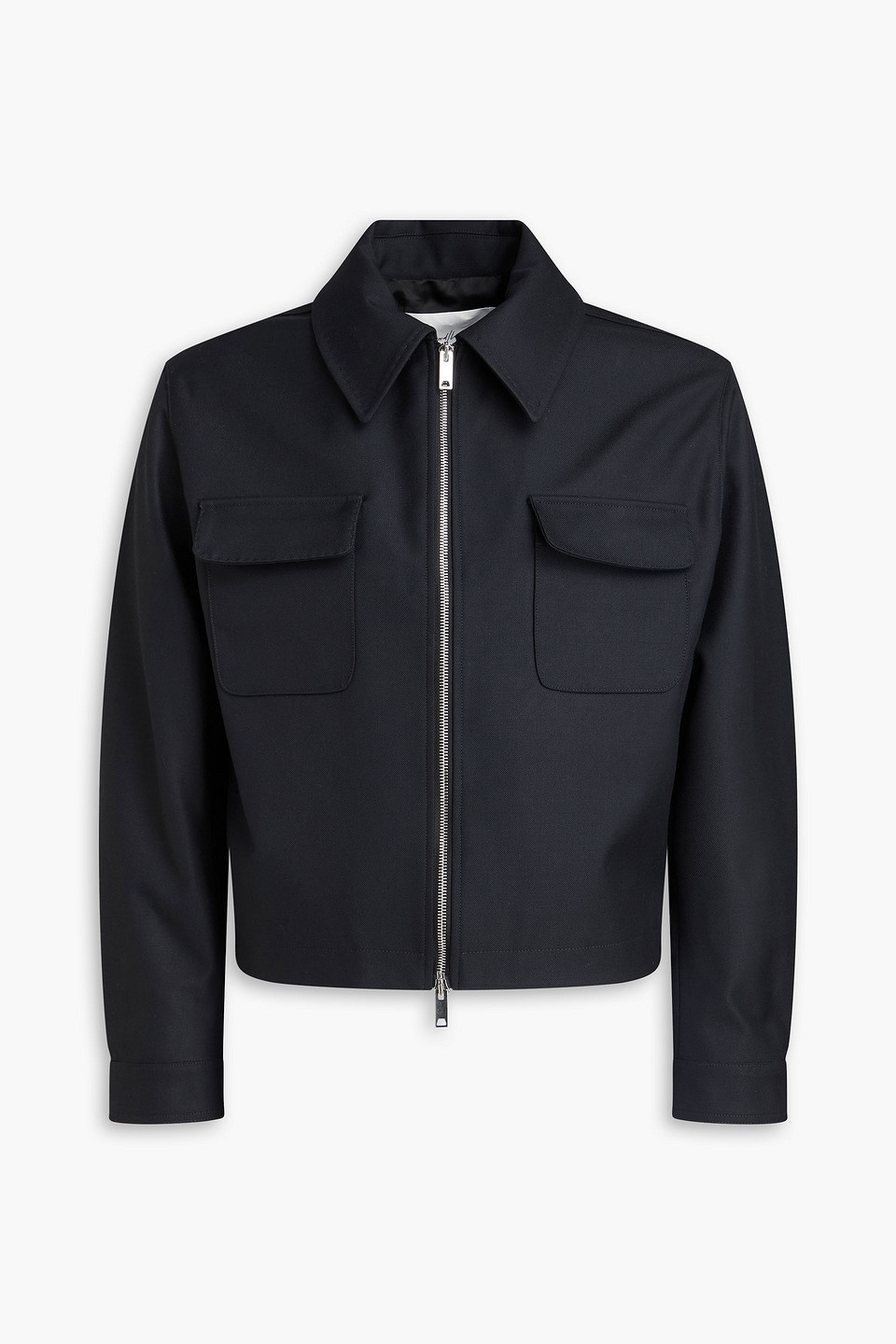 Second / Layer Wool-twill Jacket In Black