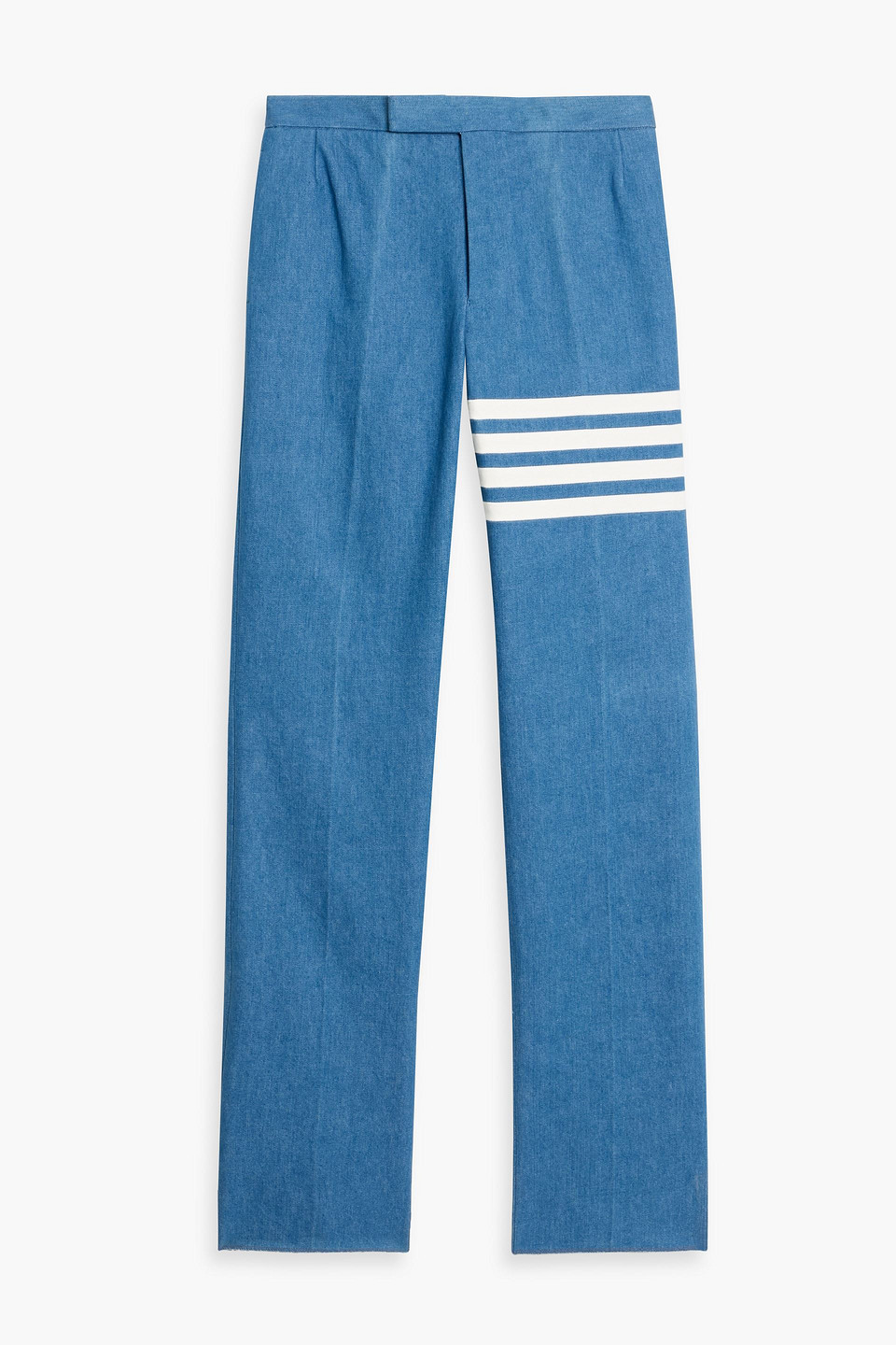 Thom Browne Striped Denim Jeans In Blue