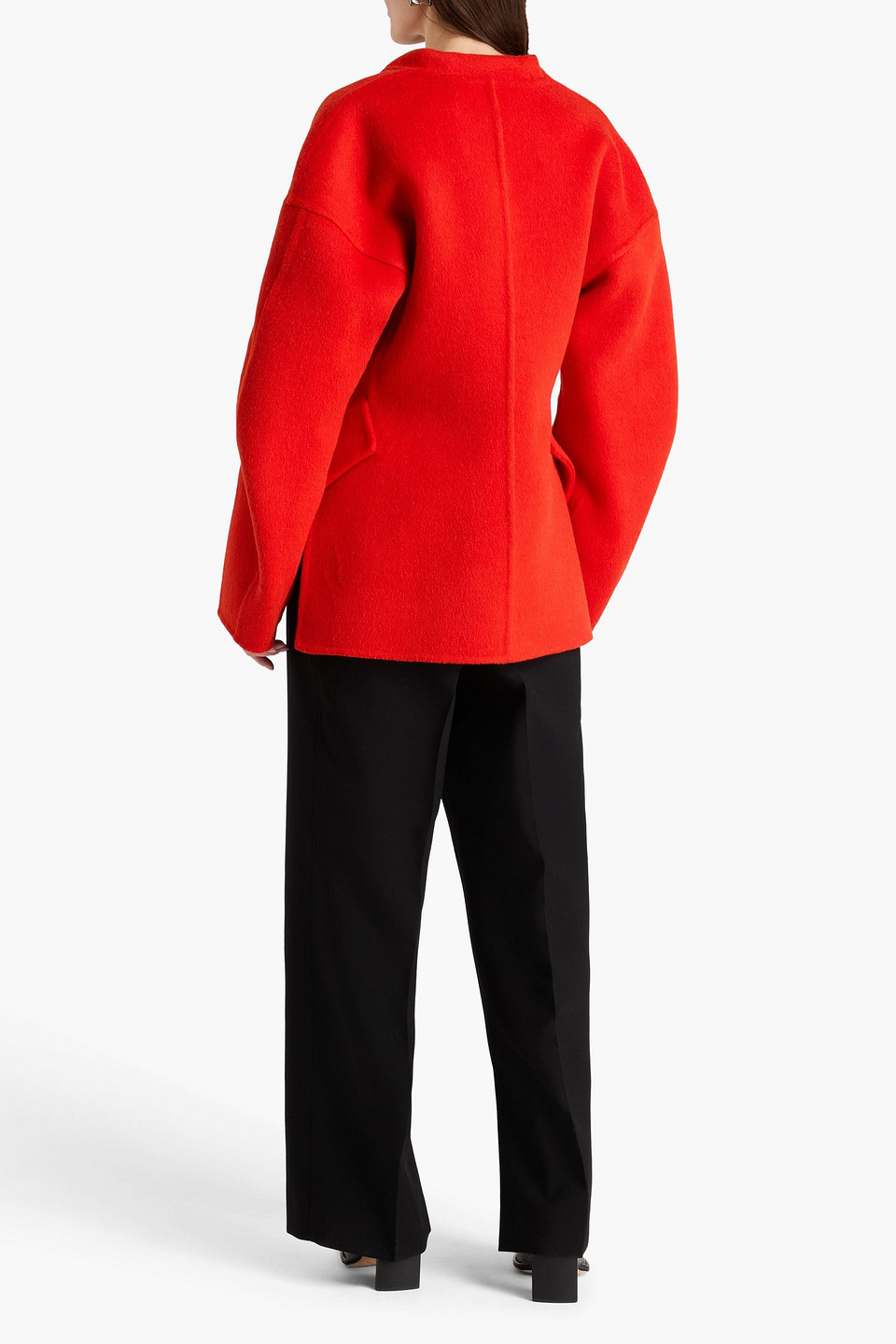  Jil Sander - Alpaca-blend Felt Coat - Red - Fr 36 