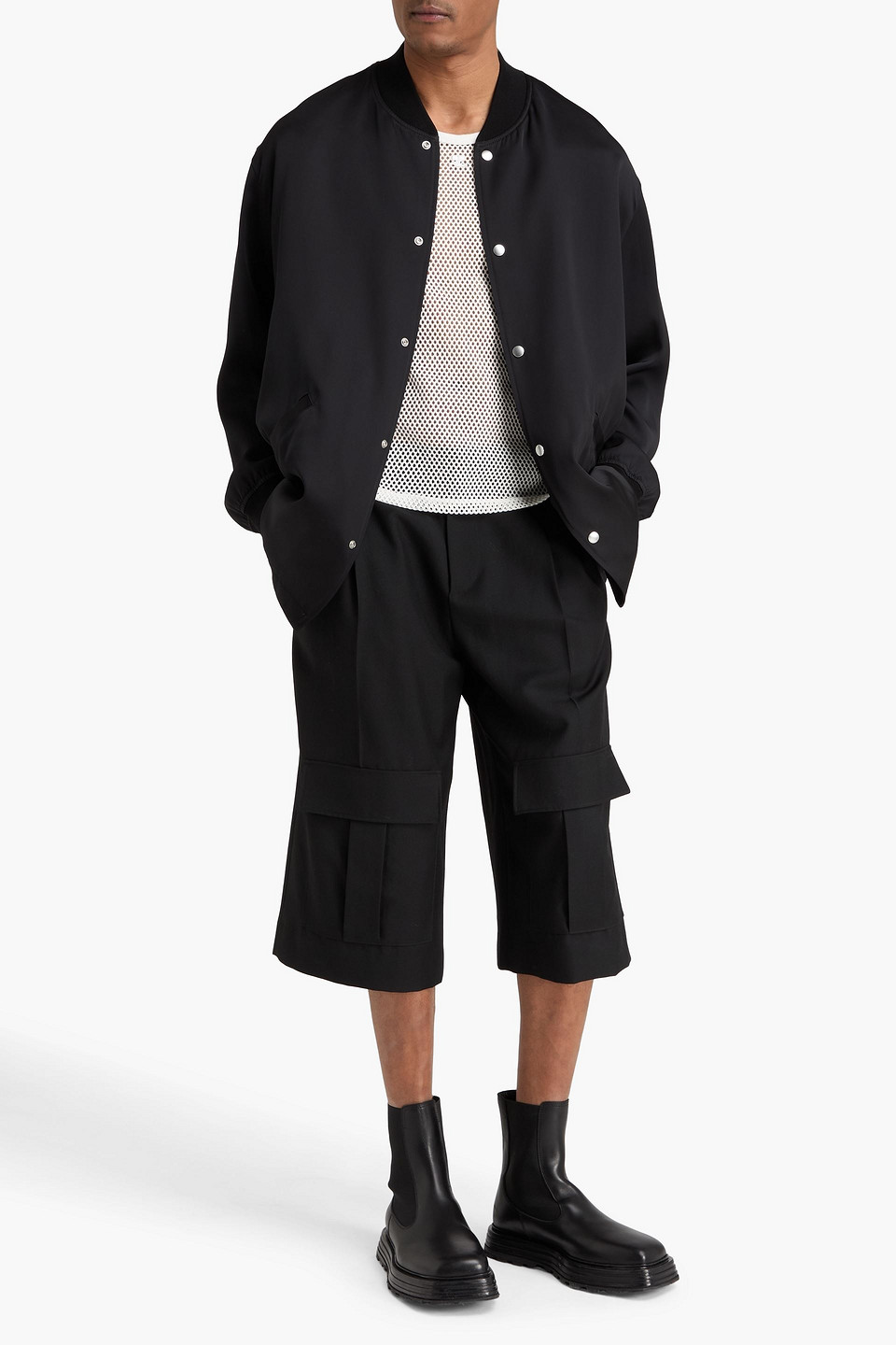  Jil Sander - Jacke Aus Twill - Schwarz - It 50 