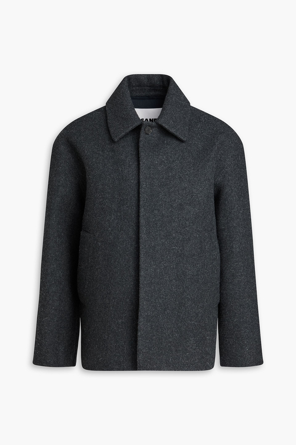 jil sander - wool-felt jacket - gray - m