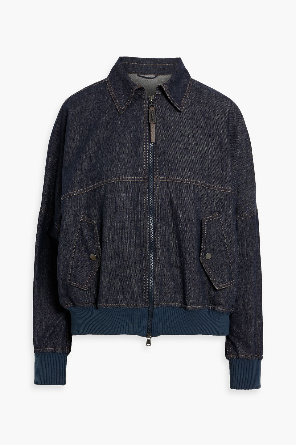 Brunello Cucinelli Denim Jacket In Blue