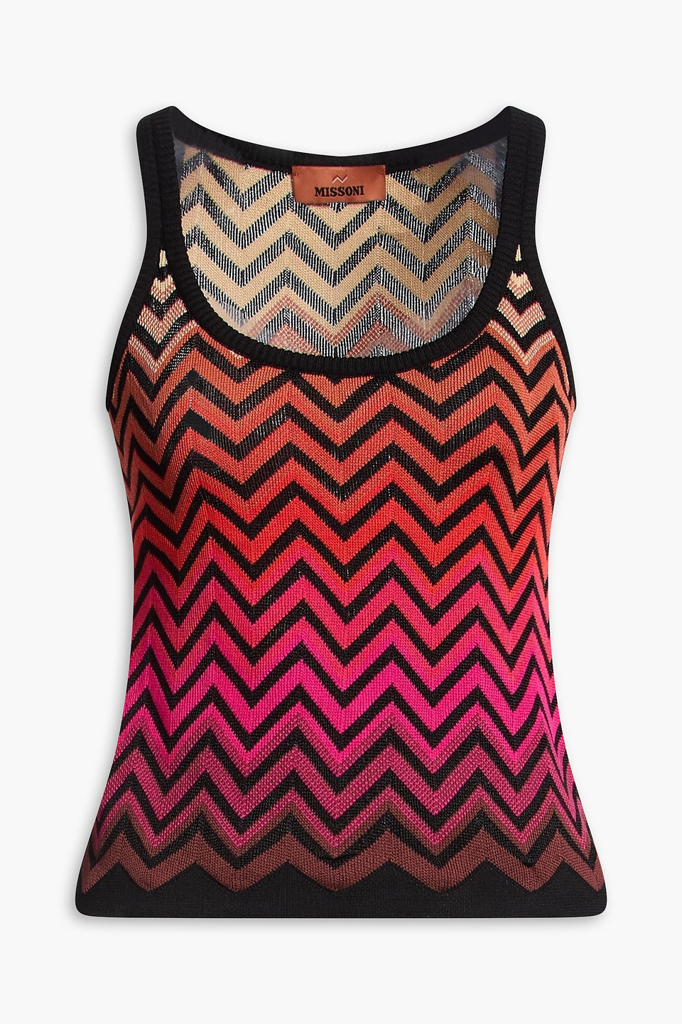 Missoni Crochet-knit Cotton-blend Tank In Multi