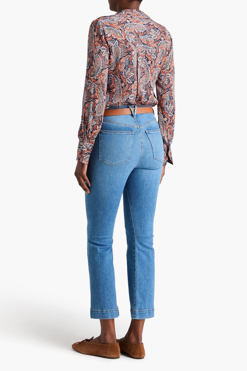  Veronica Beard - Hemd „amelia“ Aus Einer Seidenmischung Mit Paisley-print - Rot - Us 2 