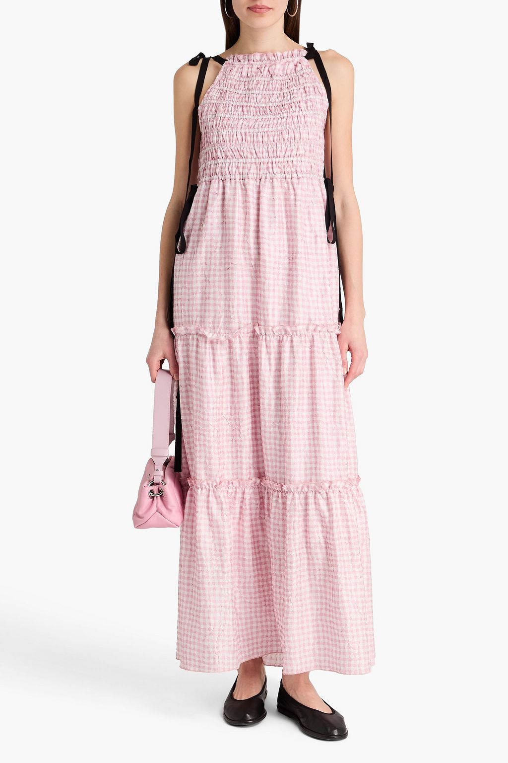 ganni pink tiered dress Ganni | Dresses | Floral Pink Tiered Dress