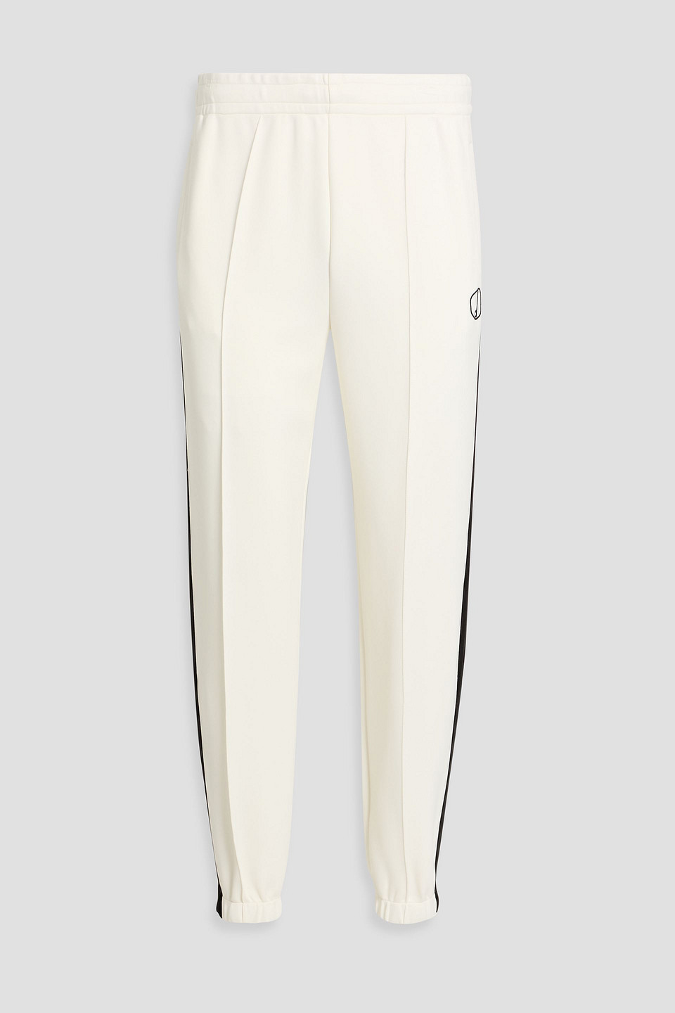 Dunhill Striped Jersey Track Pants In Burgundy
