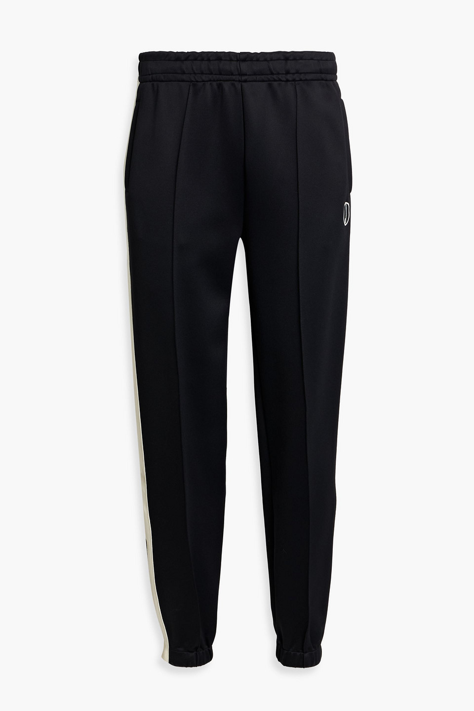 dunhill - striped jersey track pants - black - xl