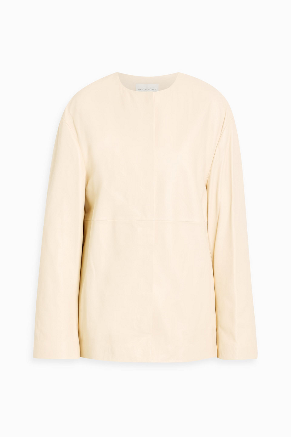 Loulou De Saison Atalia Leather Jacket In Neutral