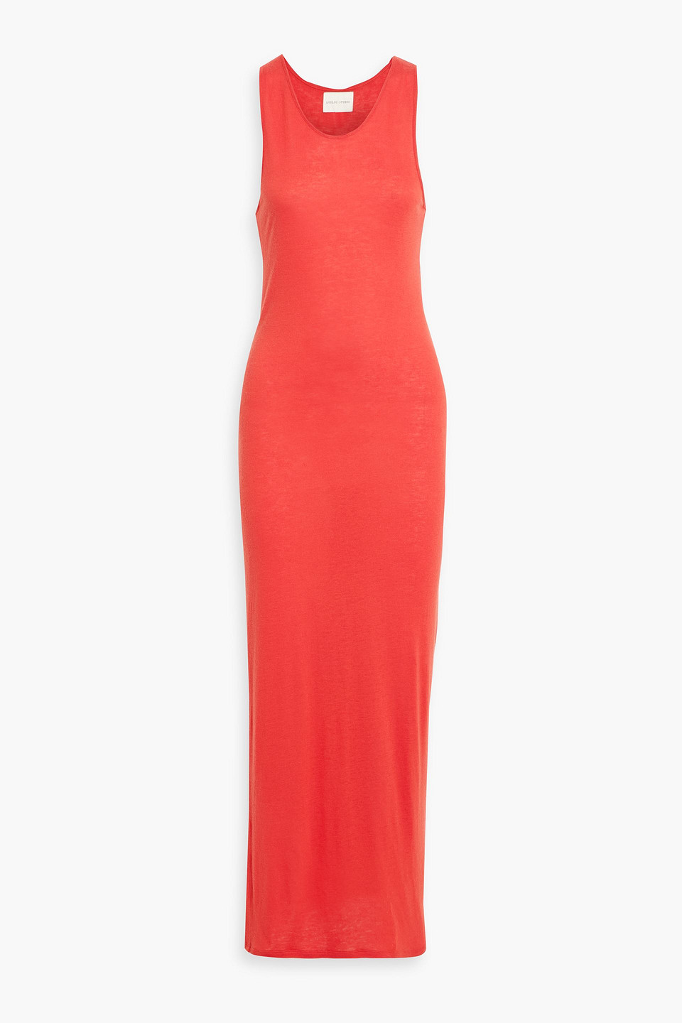 loulou de saison - myron jersey midi dress - red - xs