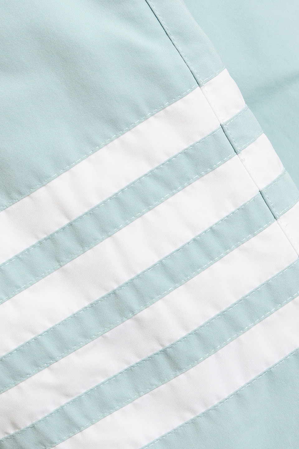 Thom Browne Striped Shell Down Coat In Blue