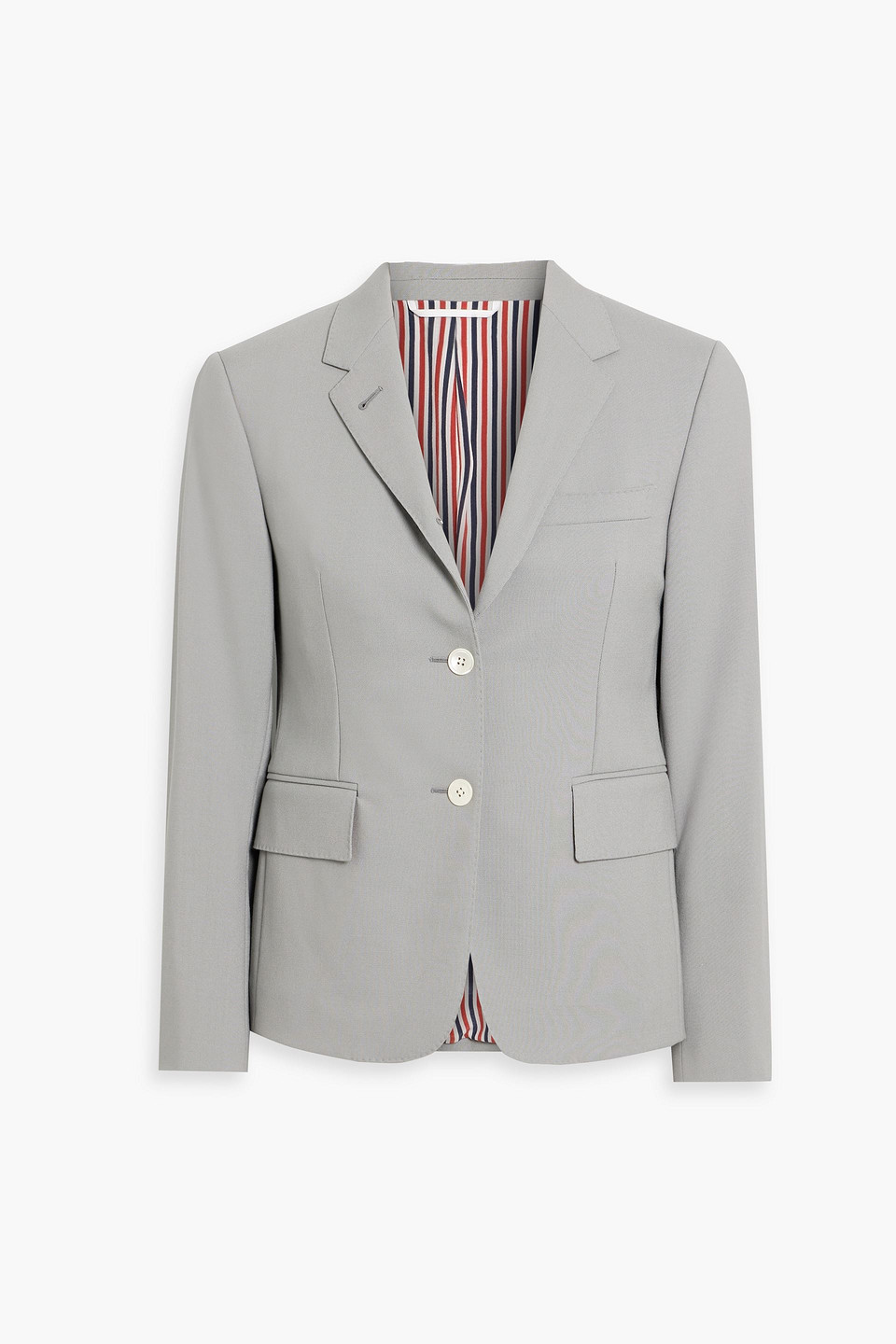 Thom Browne Wool And Mohair-blend Blazer In Gray