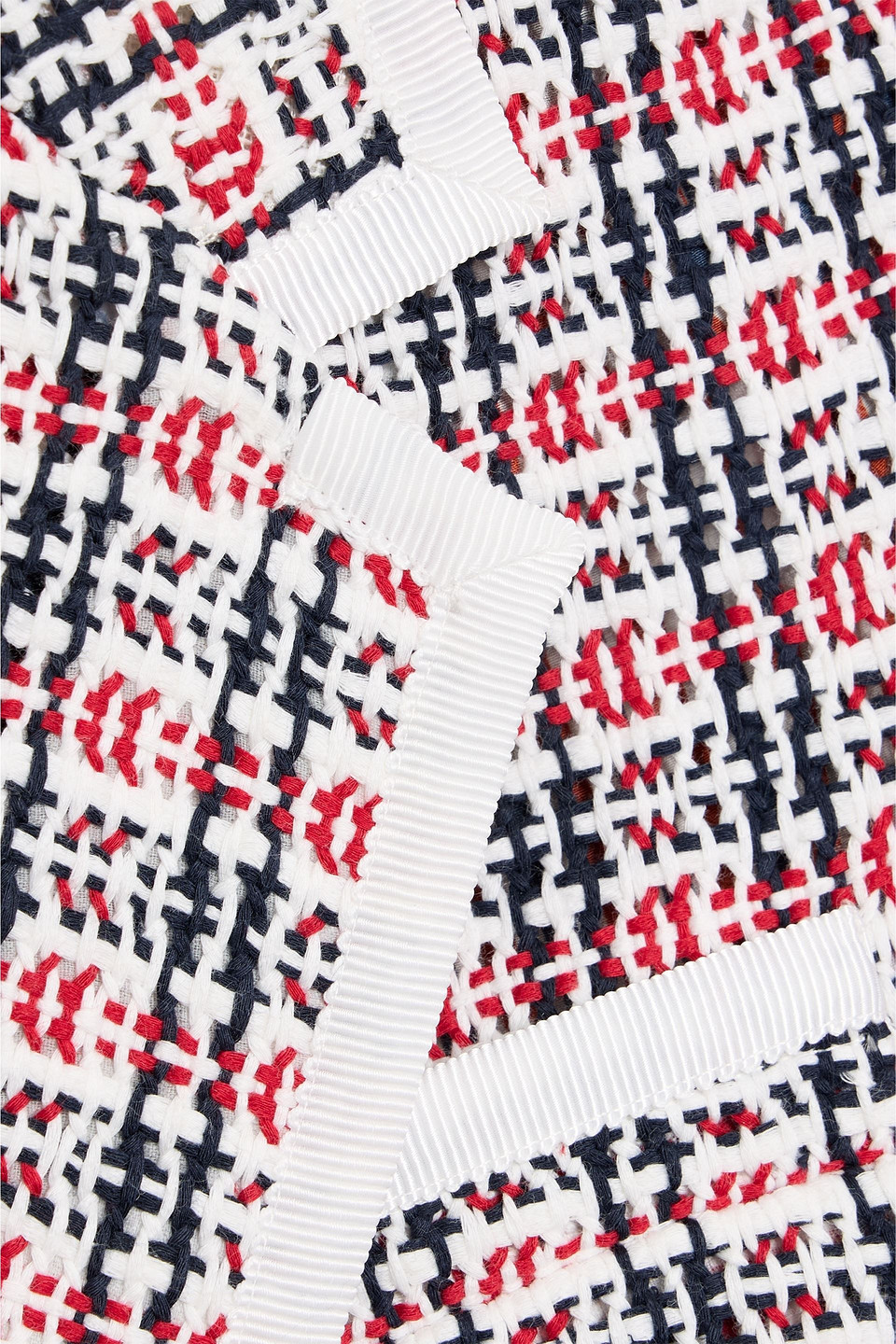 Thom Browne Check-pattern Buttoned Tweed Jacket In Multi