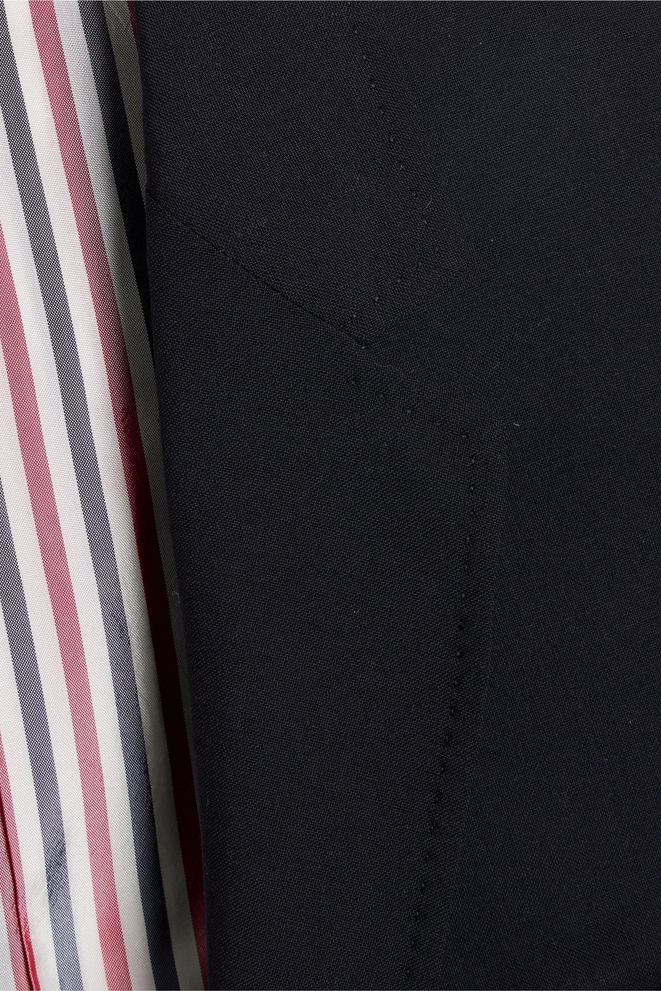 Thom Browne Striped Wool Blazer In Blue