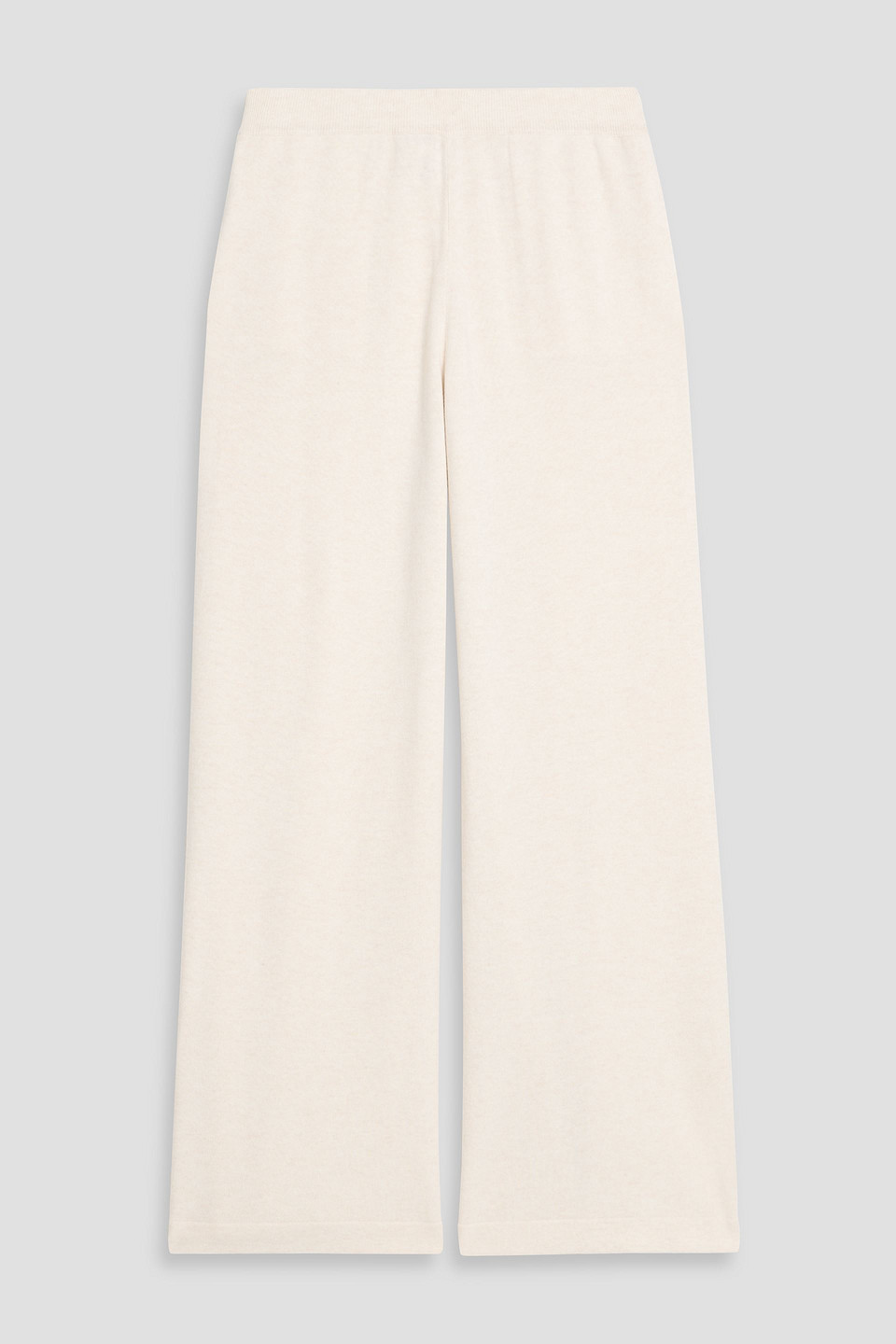 Brunello Cucinelli Wool, Cashmere And Silk-blend Wide-leg Pants In White