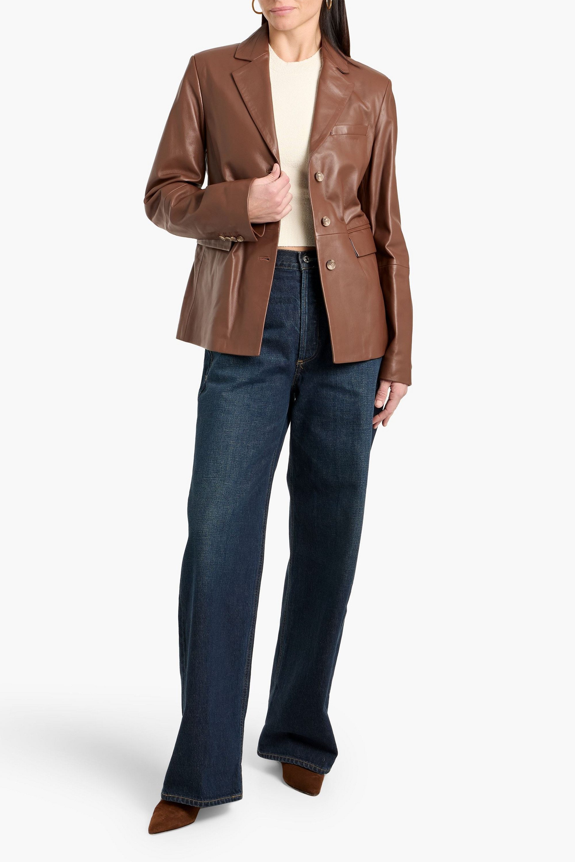 Loulou Studio Aldo leather blazer