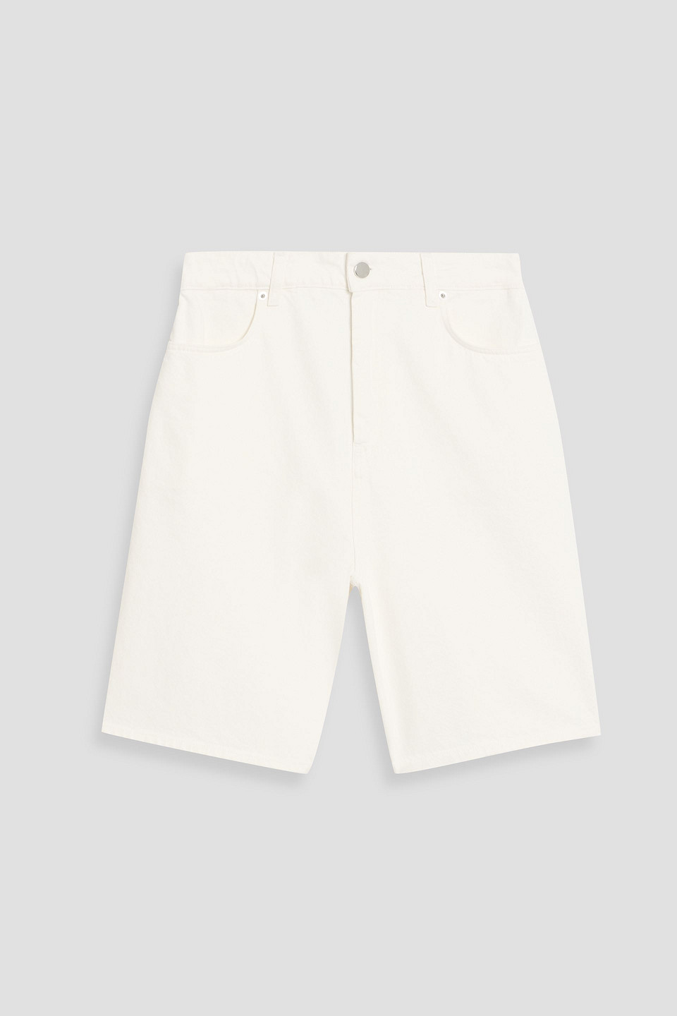 Loulou De Saison Isu Denim Shorts In White