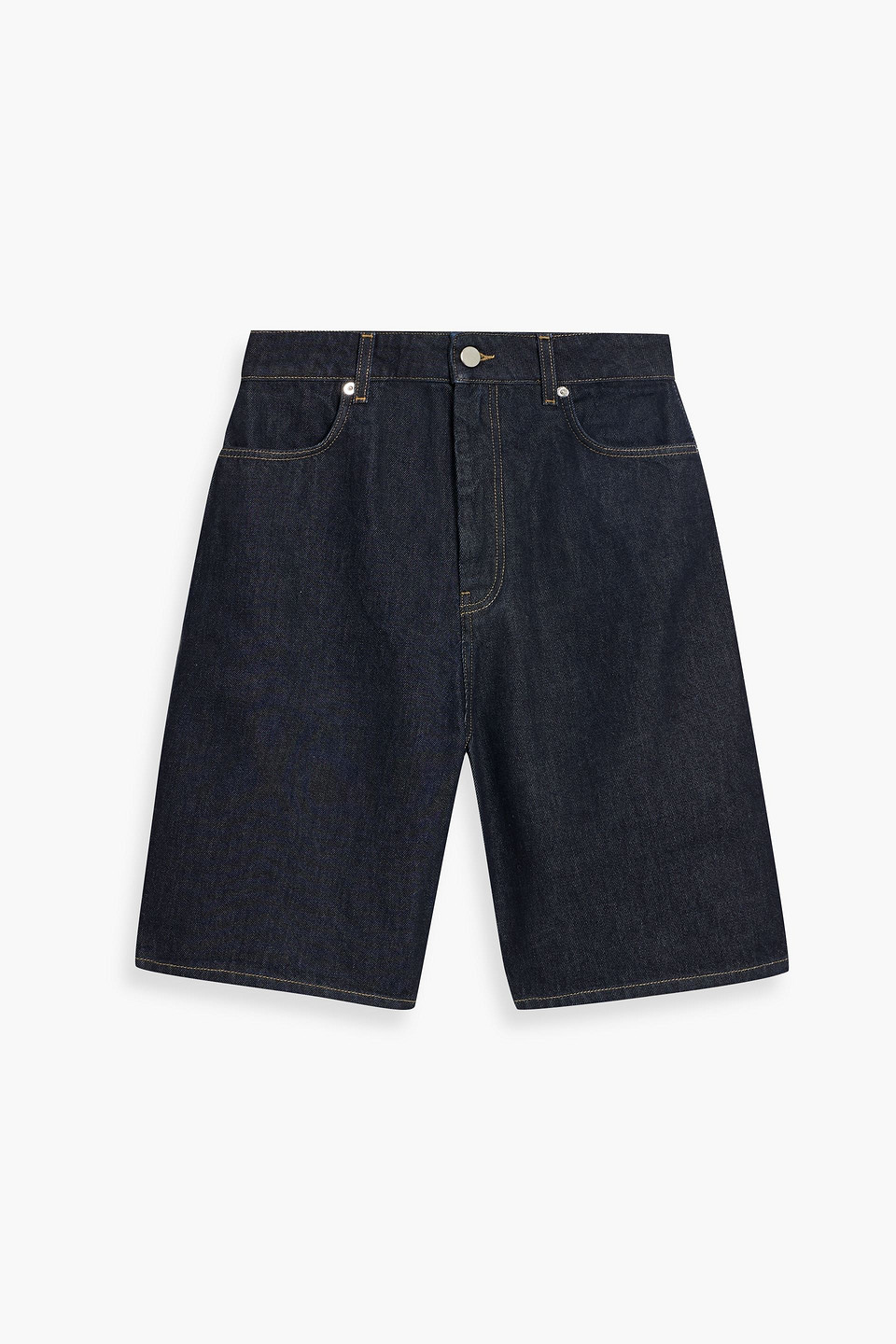 Loulou De Saison Isu Denim Shorts In Black