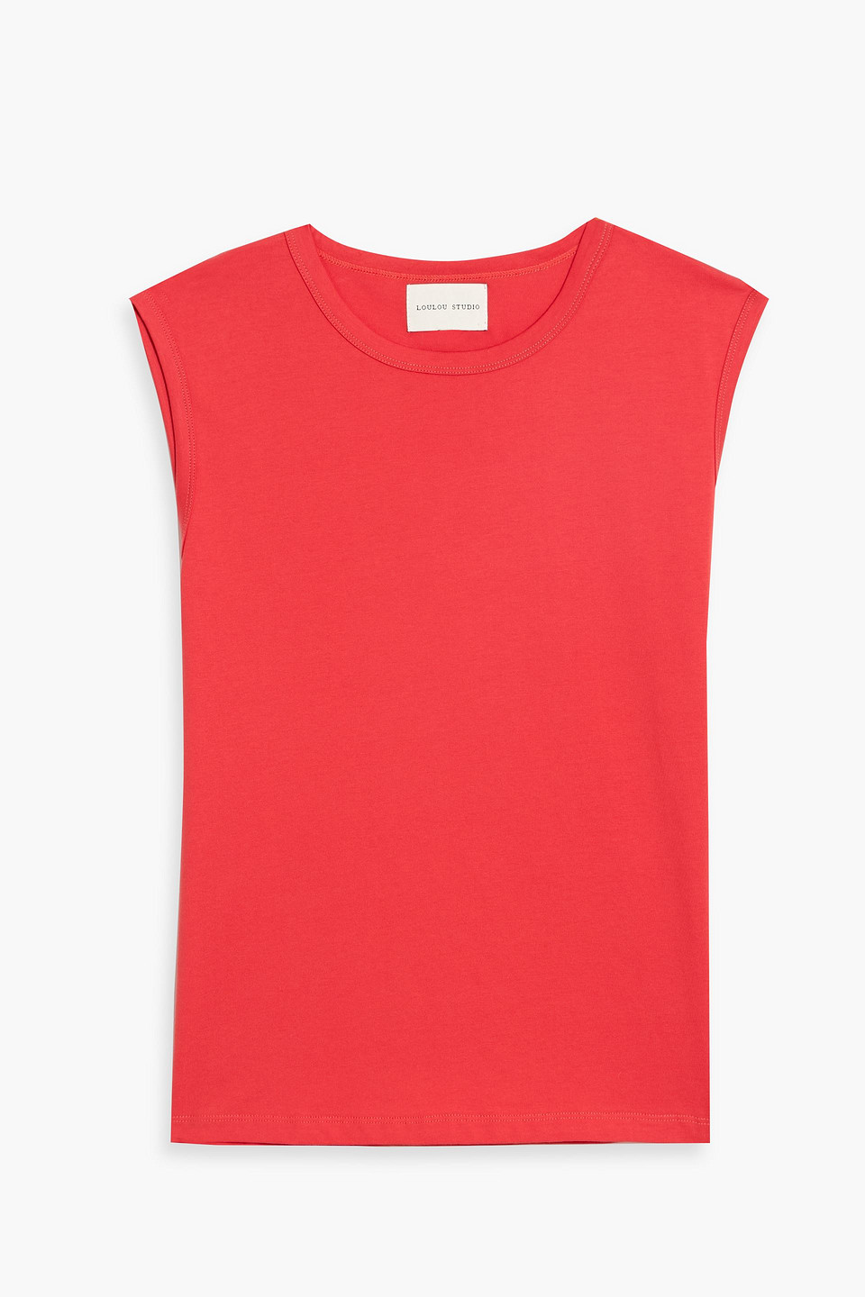 Loulou De Saison Brani Pima Cotton-jersey Tank In Red