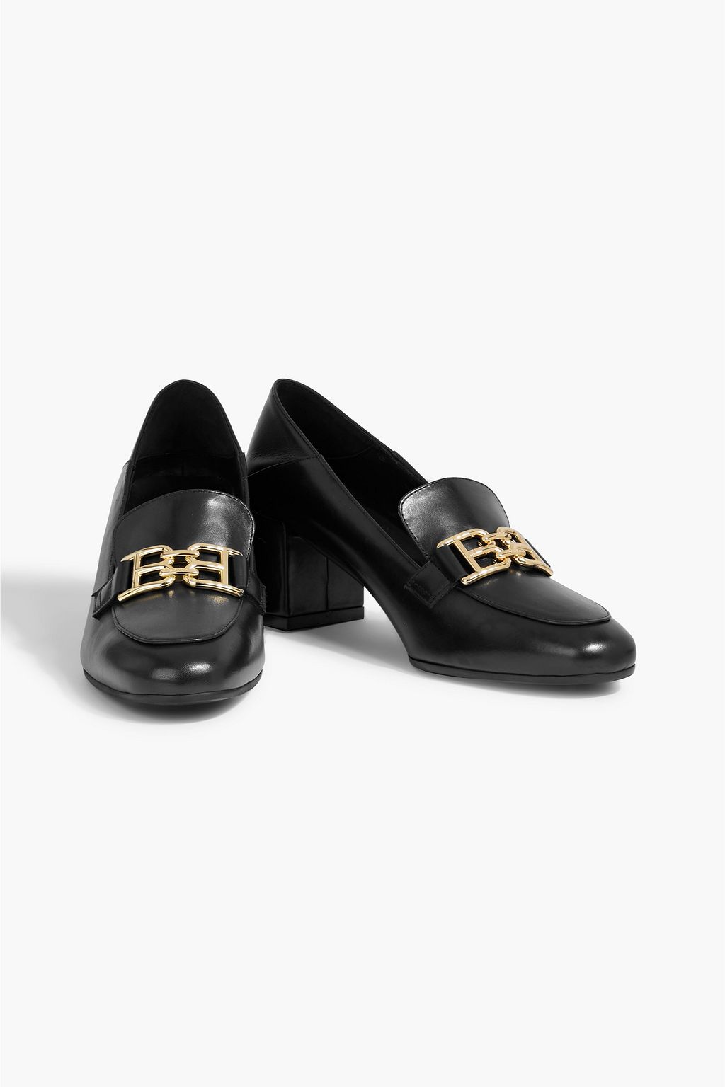 BALLY Bemily 55 bow-detailed leather pumps | THE OUTNET