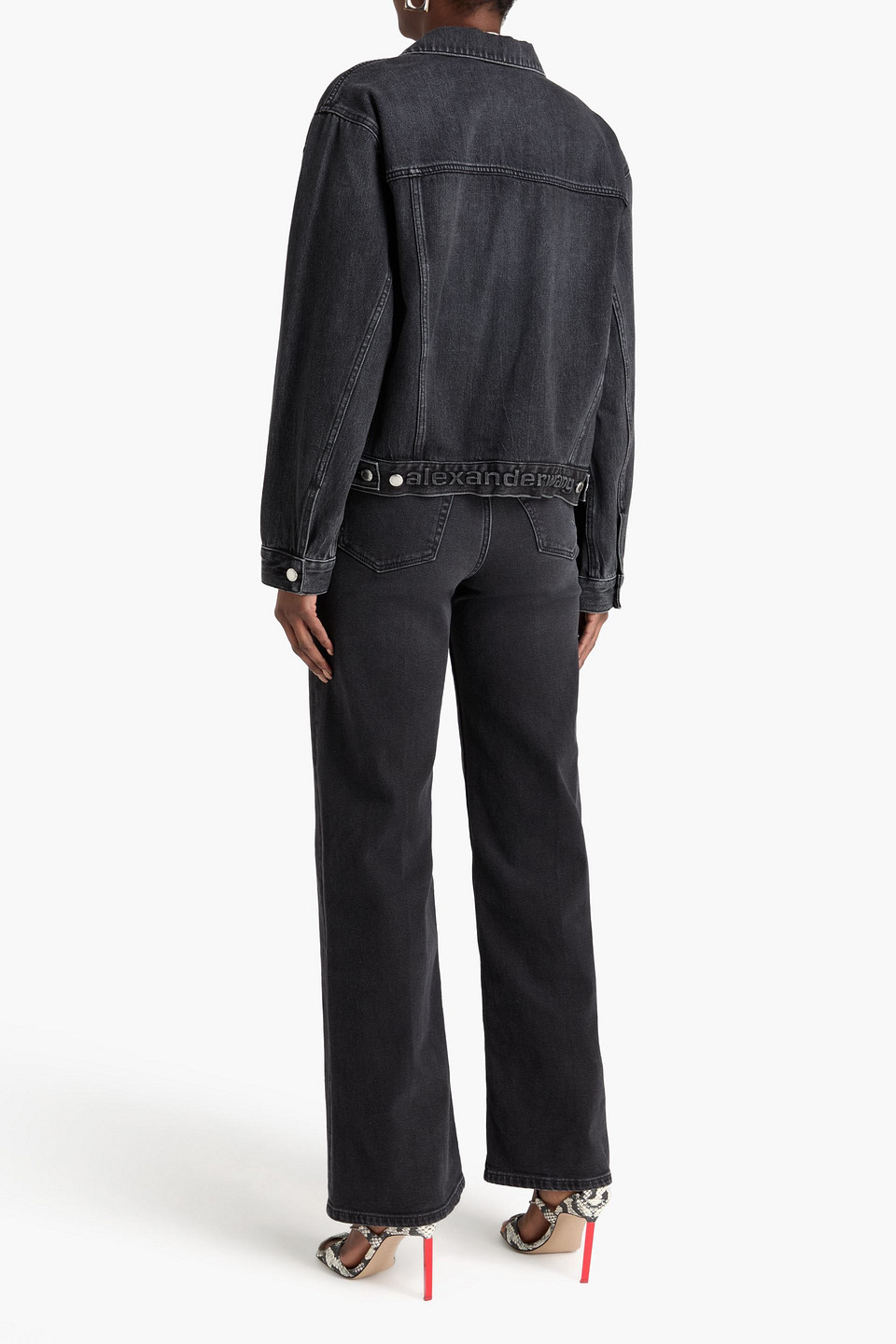  Alexander Wang - Jeansjacke „taucker“ - Grau - Xs 