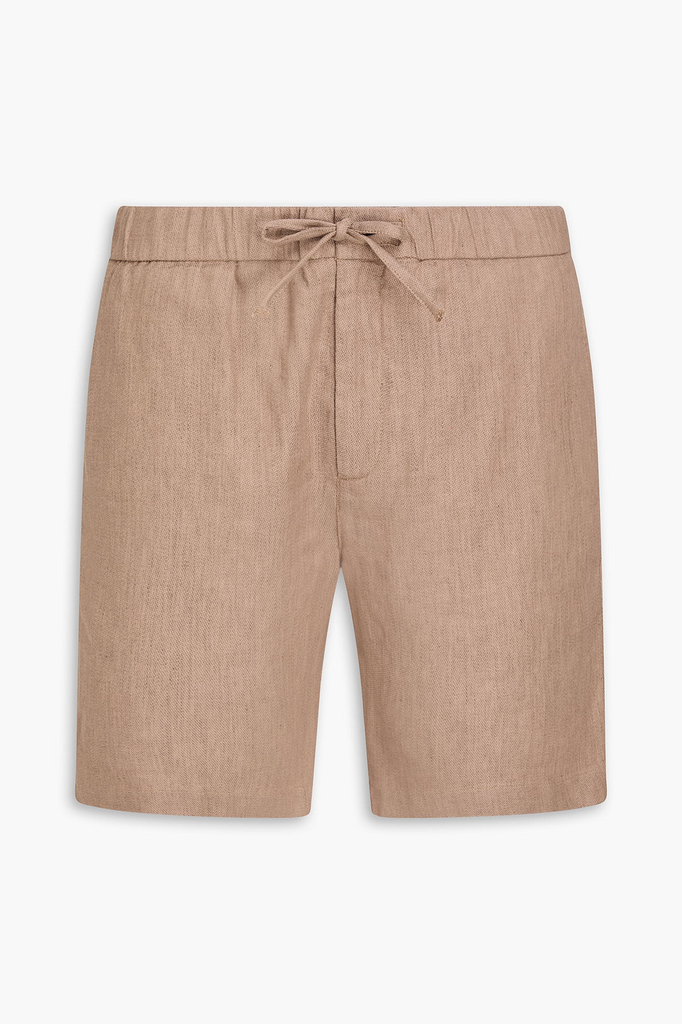 frescobol carioca - filipe linen and cotton-blend twill drawstring shorts - neutral - 32