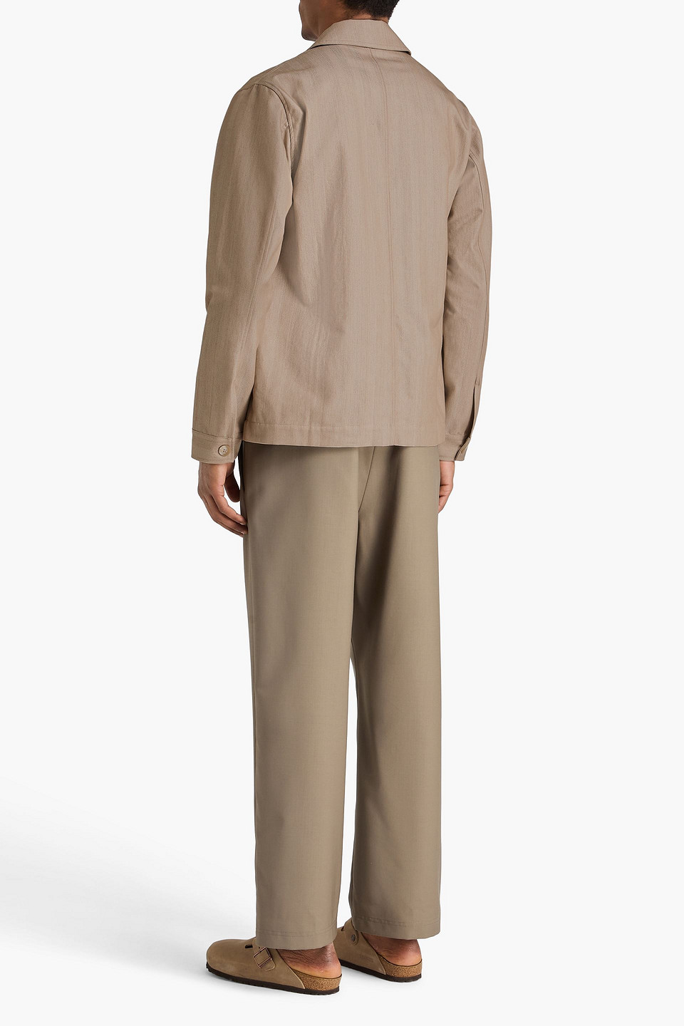  Frescobol Carioca - Overshirt Aus Baumwolle Mit Fischgratmuster - Neutral - S 