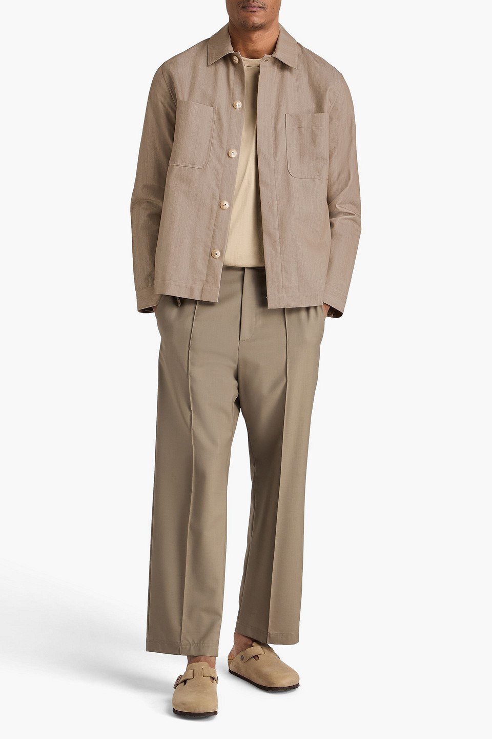  Frescobol Carioca - Overshirt Aus Baumwolle Mit Fischgratmuster - Neutral - S 