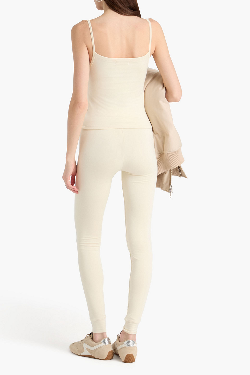  éterne - Cropped Tanktop Aus Stretch-jersey Aus Einer Modalmischung - Weiß - L 
