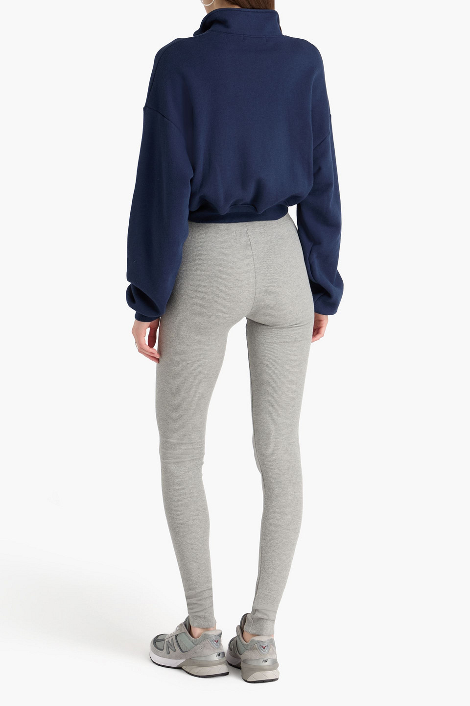  éterne - Ribbed Jersey Leggings - Gray - S 