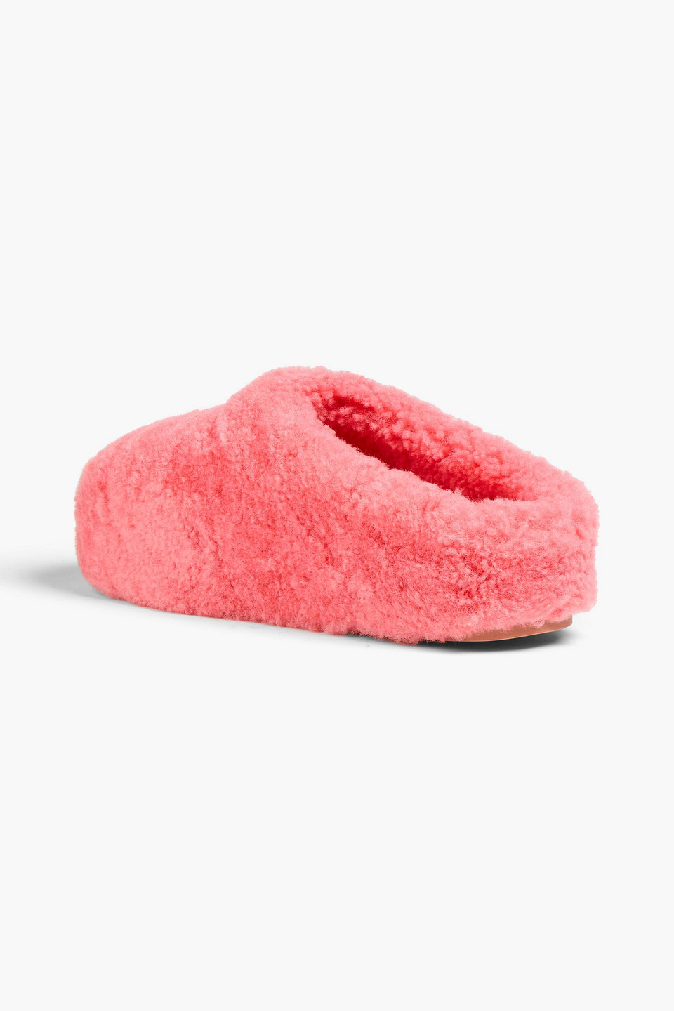 Amina Muaddi - Slippers „giuly“ Aus Shearling - Pink - Eu 36 