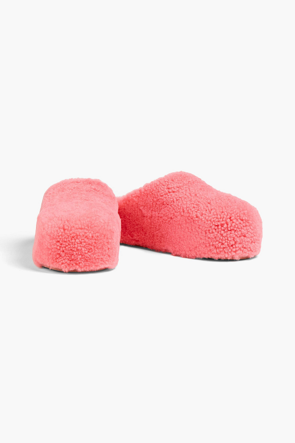  Amina Muaddi - Slippers „giuly“ Aus Shearling - Pink - Eu 36 