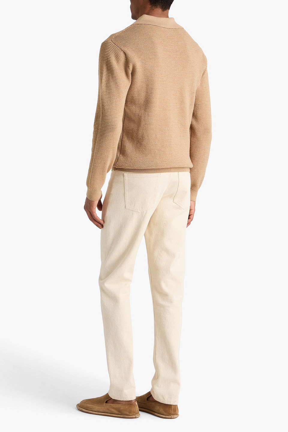  Frescobol Carioca - Pullover „orlando“ Aus Merinowolle Mit Polokragen - Neutral - S 