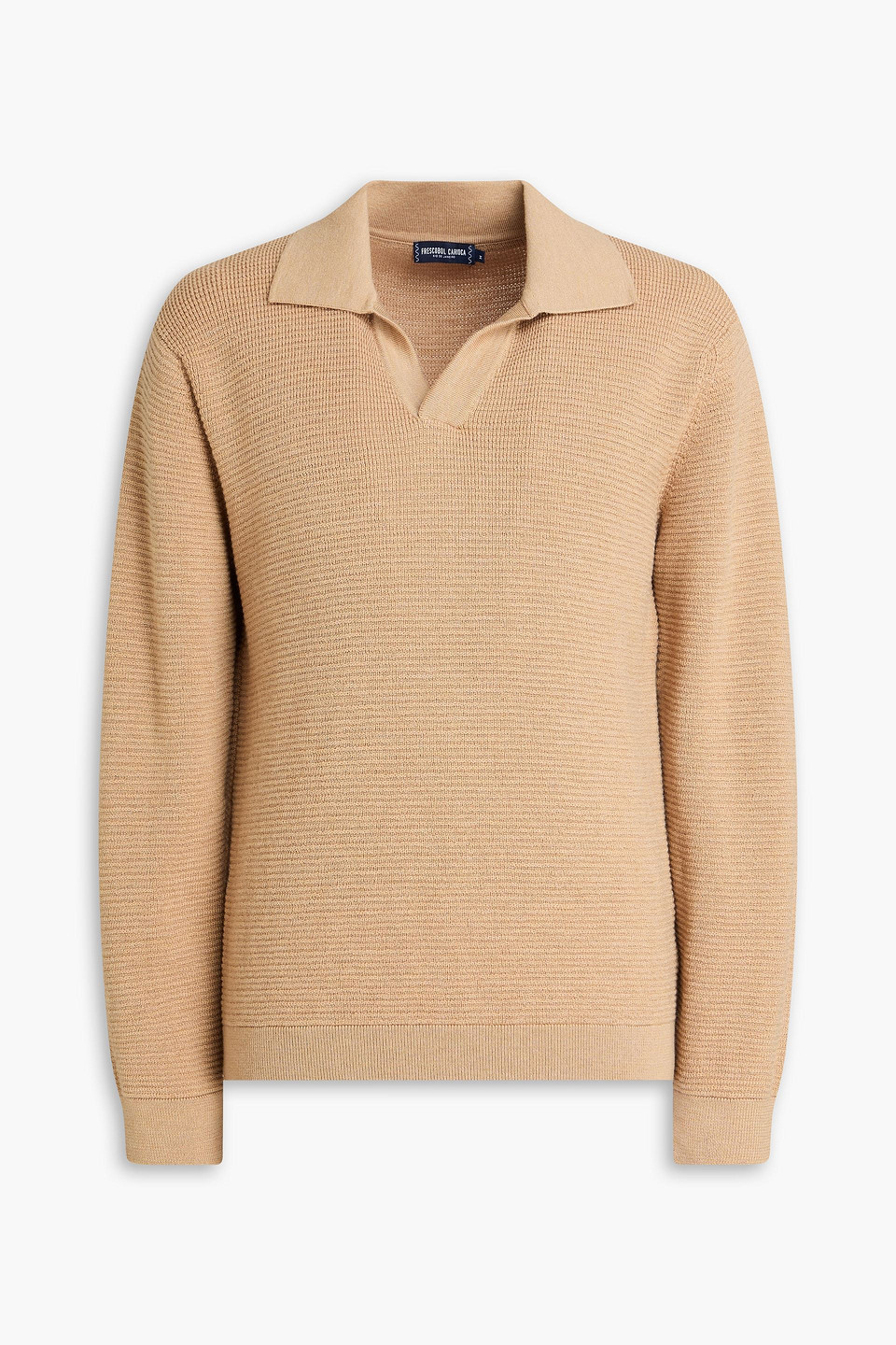 frescobol carioca - orlando merino wool polo sweater - neutral - s