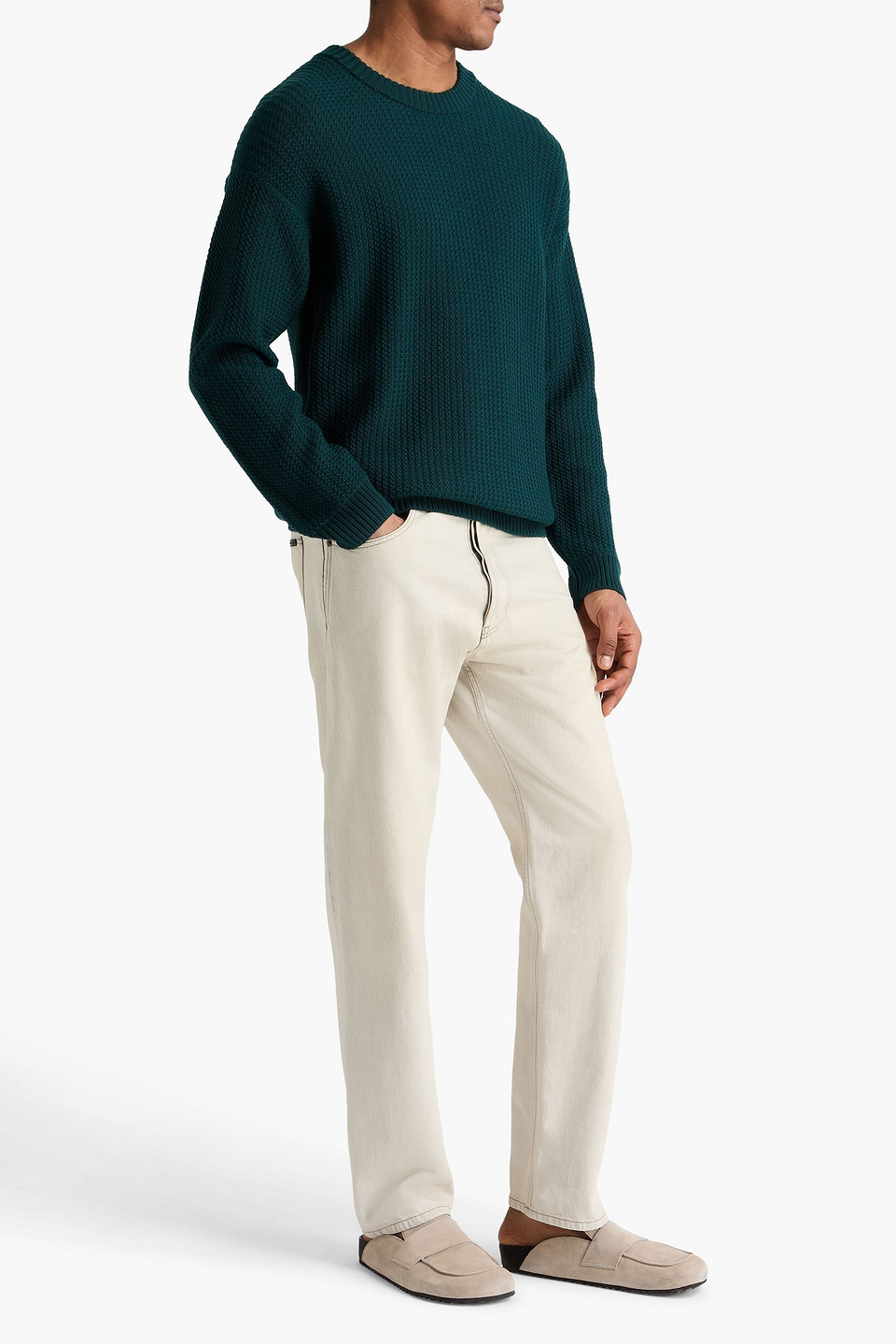  Frescobol Carioca - Pullover „jardim“ Aus Merinowolle - Grün - S 