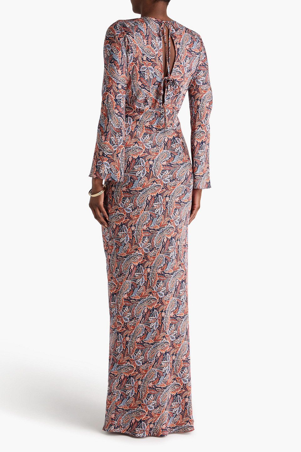  Veronica Beard - Maxikleid „gemma“ Aus Satin Aus Einer Seidenmischung Mit Paisley-print - Bunt - Us 00 