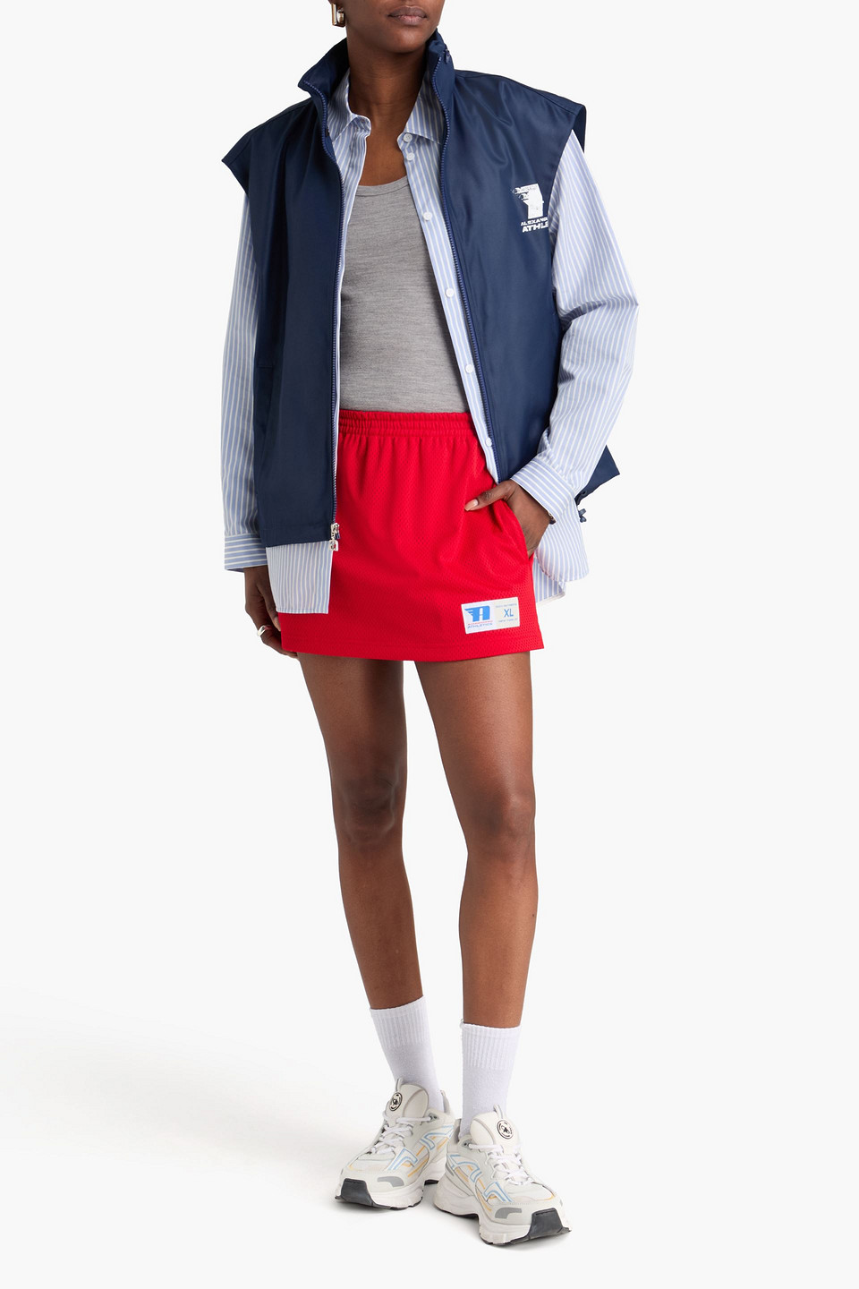  Alexander Wang - Shorts Aus Stretch-mesh - Rot - Xs 