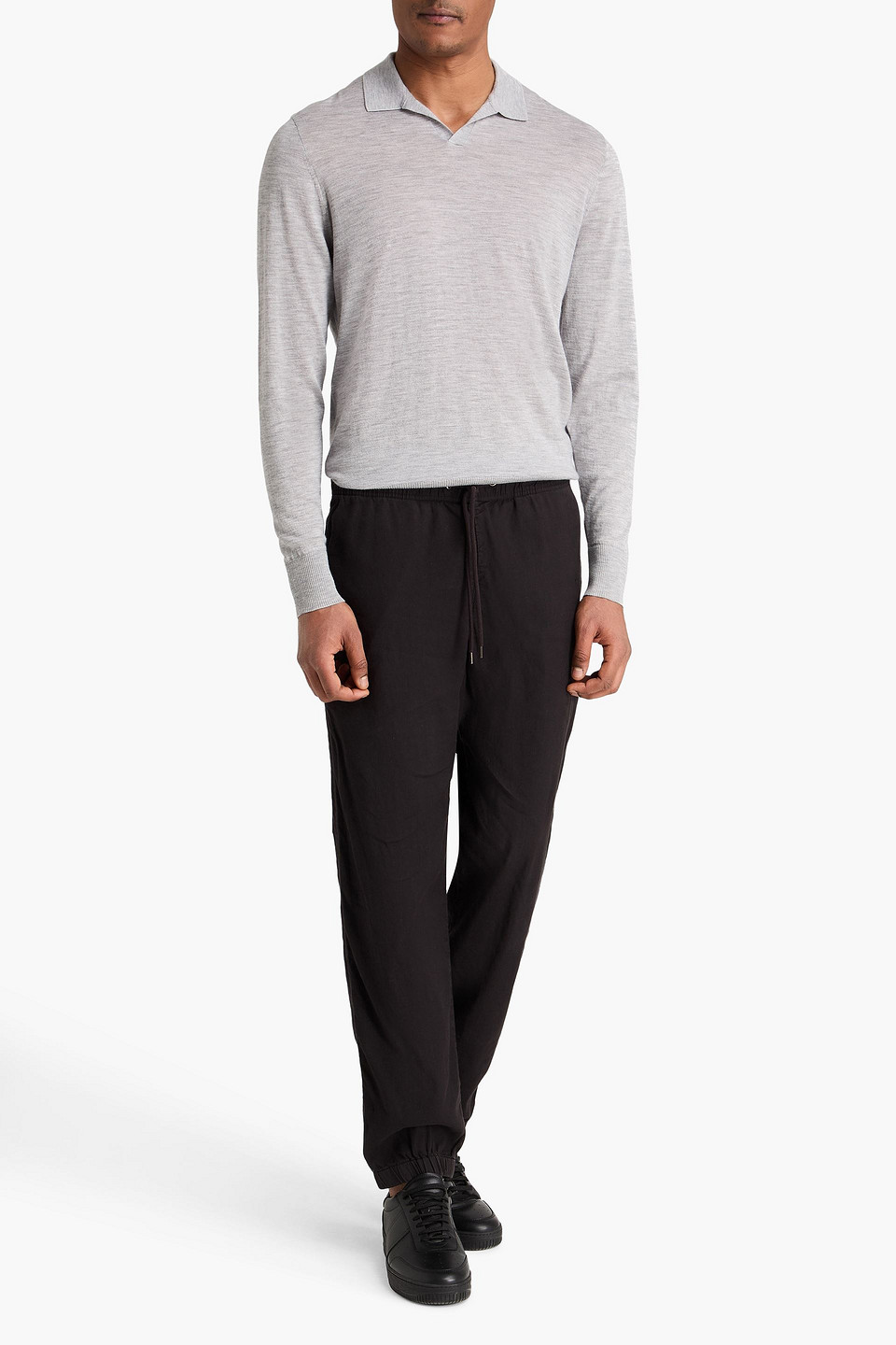  James Perse - Kaschmirpullover Mit Polokragen - Grau - 2 