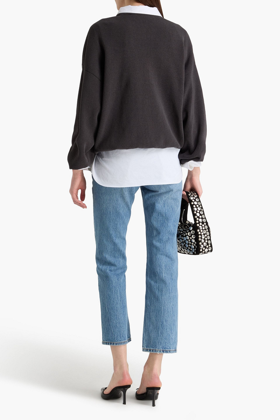  Alexander Wang - Geprägter Strickpullover - Grau - M 