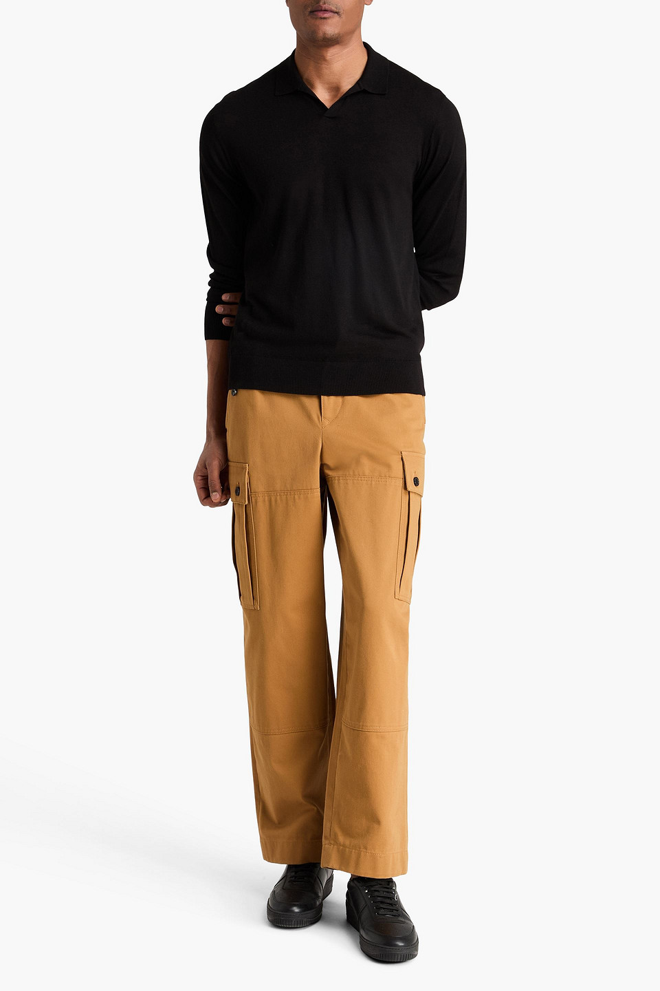 James Perse - Kaschmirpullover Mit Polokragen - Schwarz - 4 