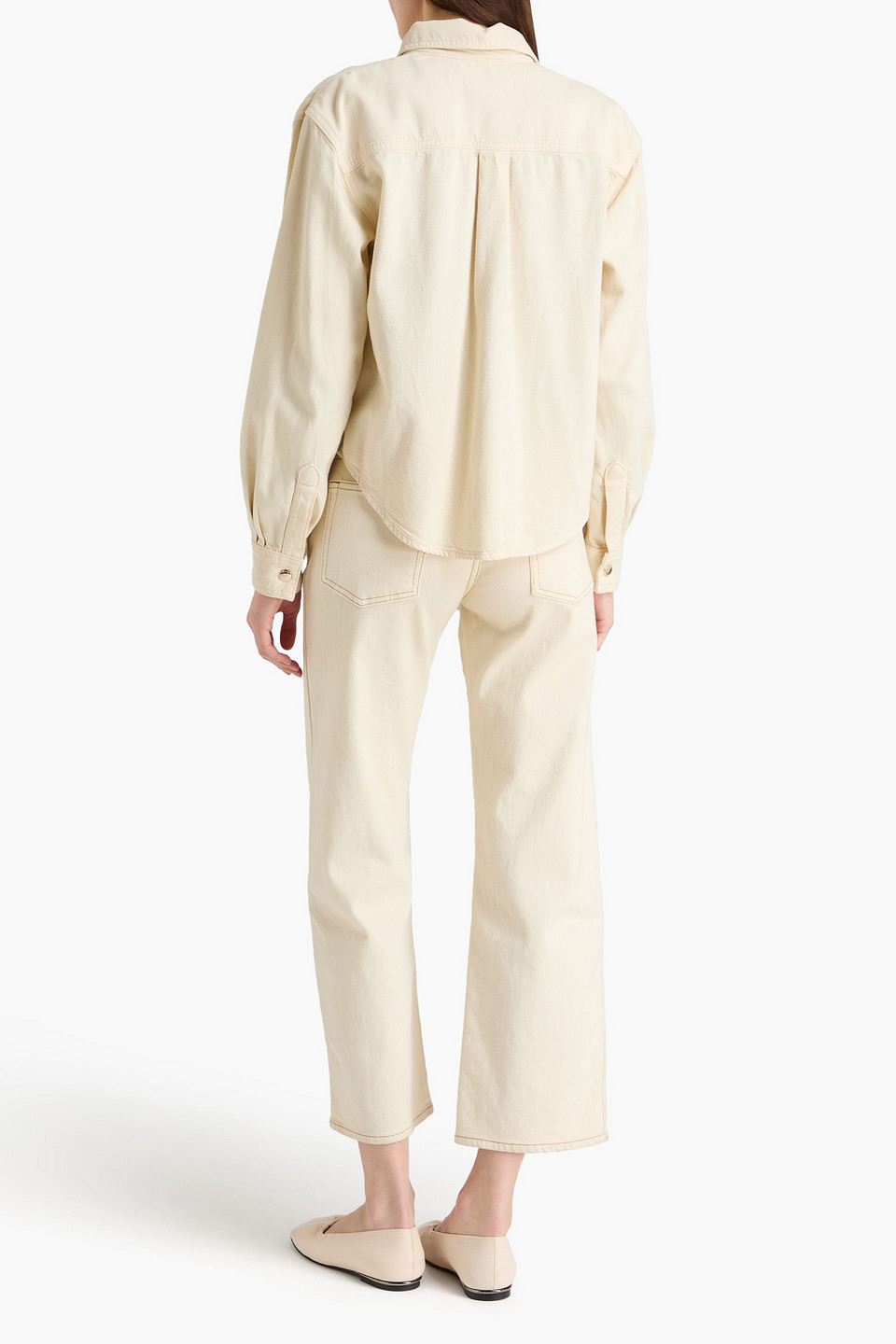  Frame - The Mainstay Denim Shirt - White - Xs 