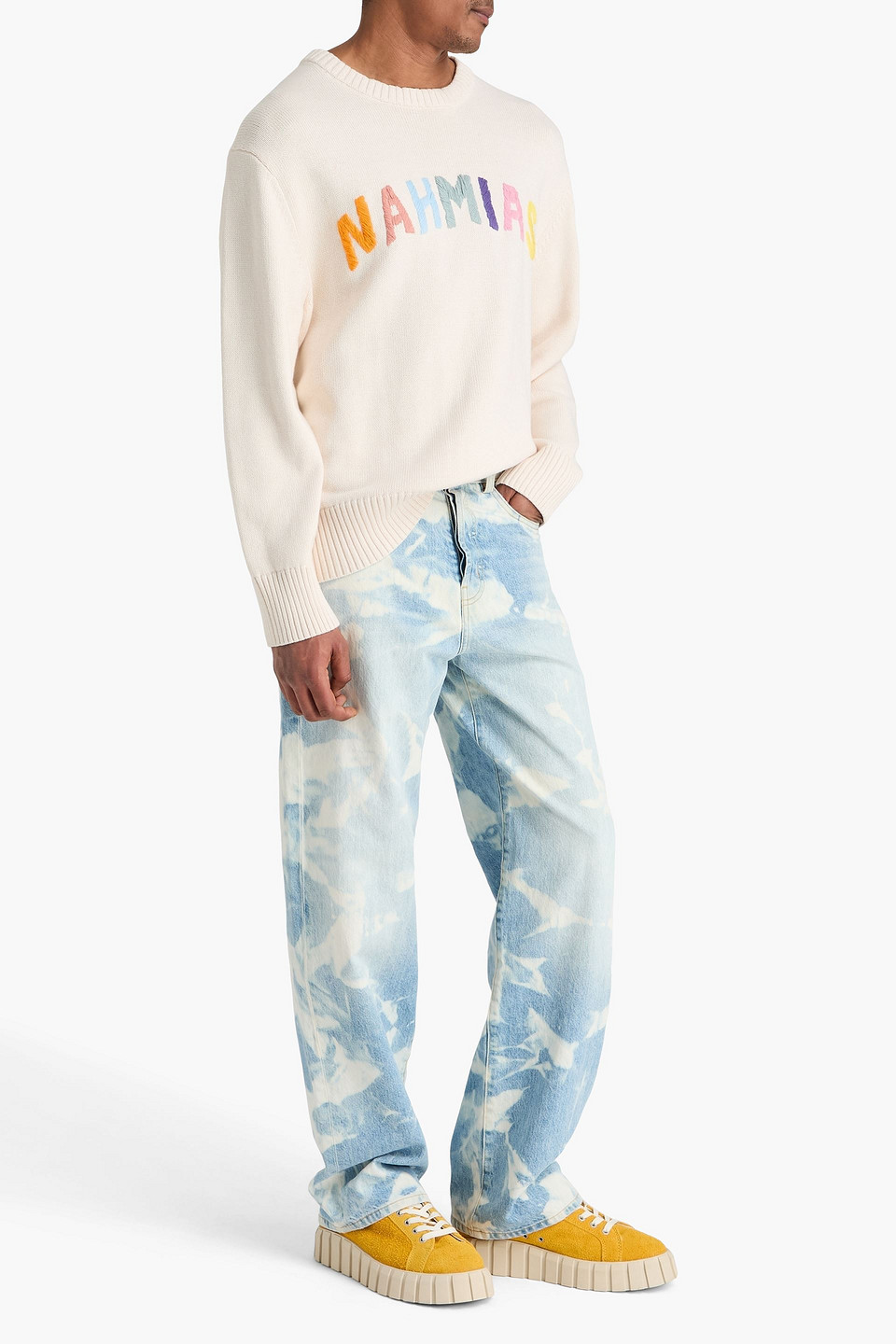  Nahmias - Bleached Denim Jeans - Blue - 30 