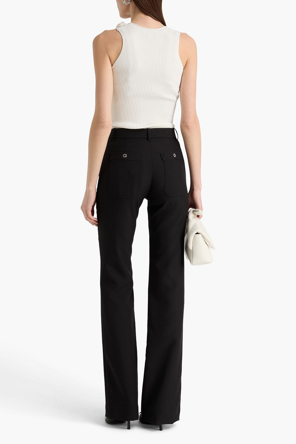 Coperni - Crepe Bootcut Pants - Black - S 
