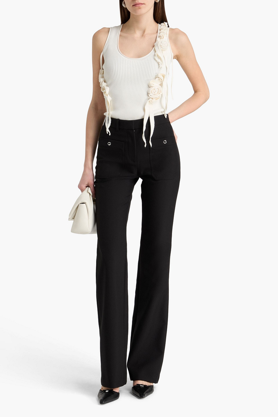  Coperni - Crepe Bootcut Pants - Black - S 