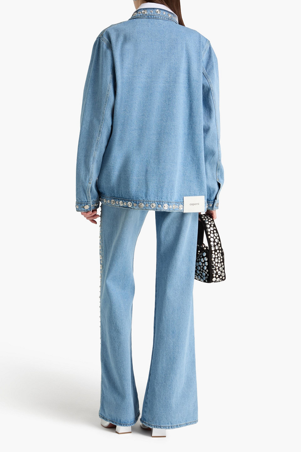  Coperni - Jeansjacke Mit Nieten - Blau - Xl 