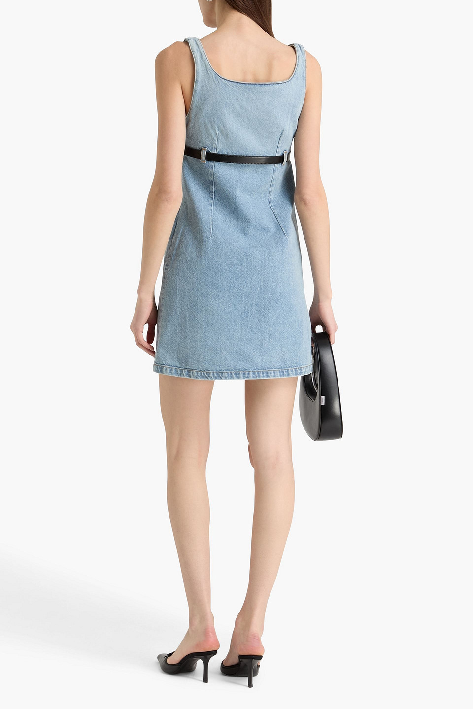  Coperni - Minikleid Aus Denim Mit Gürtel - Blau - Fr 34 