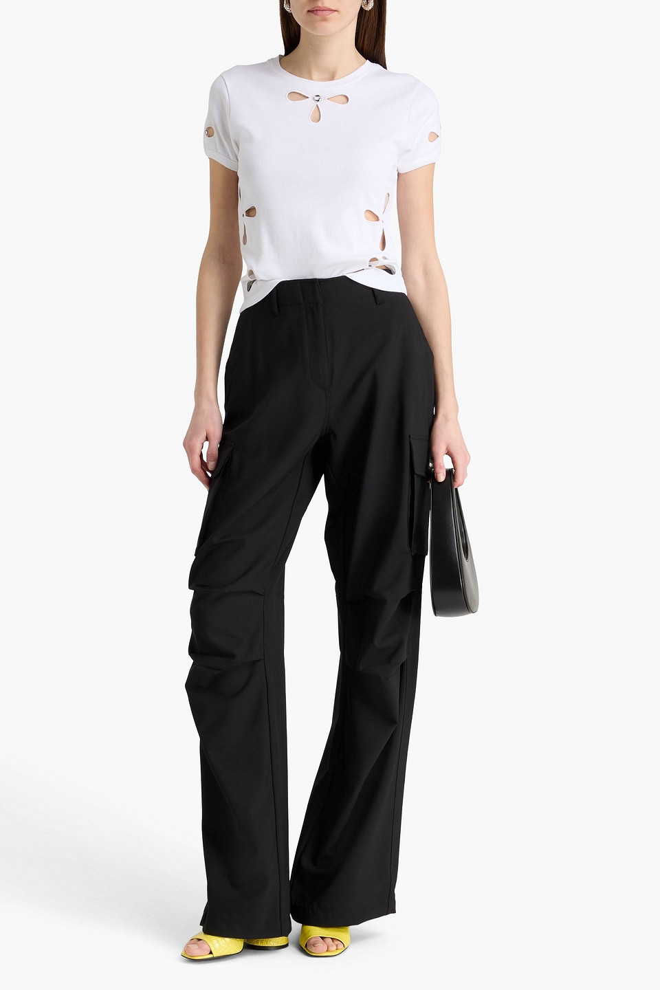  Coperni - Crepe Cargo Pants - Black - Xs 